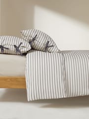 MADE.COM Grey Otto 180 Thread Count Duvet Cover and Pillowcase Set - Image 2 of 5