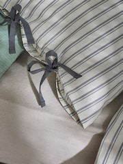 MADE.COM Grey Otto 180 Thread Count Duvet Cover and Pillowcase Set - Image 3 of 5