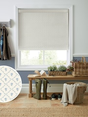 Laura Ashley Pale Seaspray Blue Kate Made to Measure 100% Cotton Roman Blinds - Image 1 of 6