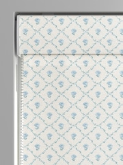 Laura Ashley Pale Seaspray Blue Kate Made to Measure 100% Cotton Roman Blinds - Image 3 of 6