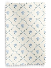 Laura Ashley Pale Seaspray Blue Kate Made to Measure 100% Cotton Roman Blinds - Image 6 of 6
