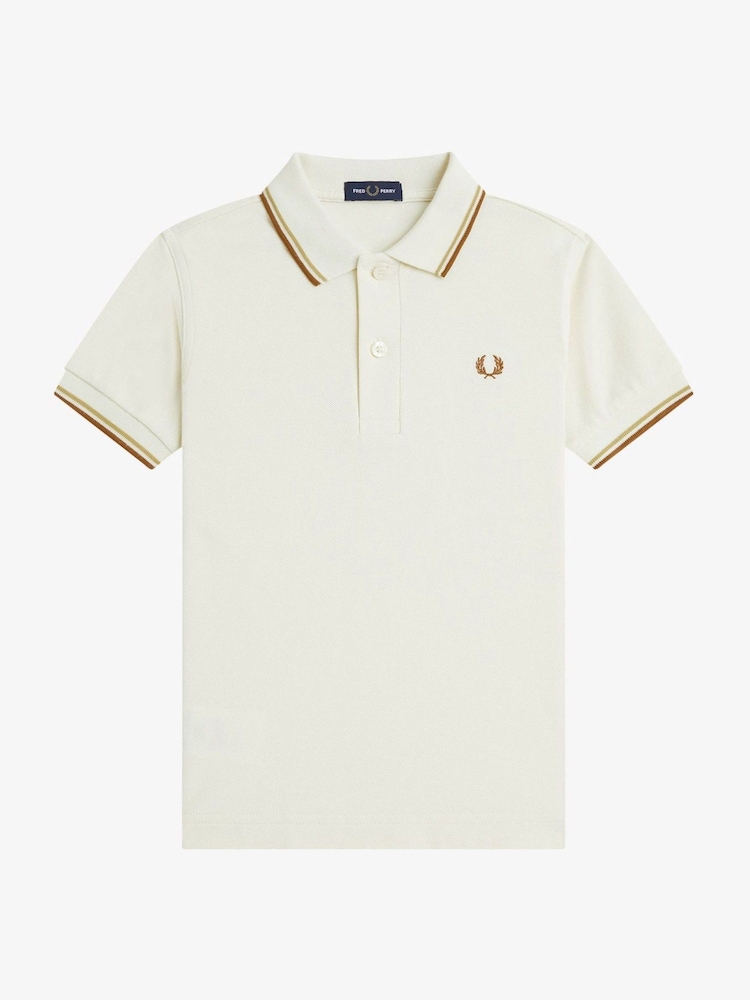 Fred Perry Kids Twin Tipped 100% Cotton Polo Shirt - Image 1 of 3 Fred Perry Kids Twin Tipped 100% Cotton Polo Shirt - Image 1 of 3