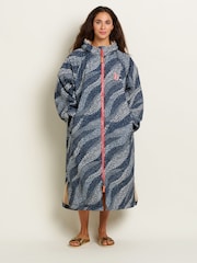 Brakeburn Blue Flowing Dots Chinook Jacket - Image 1 of 5