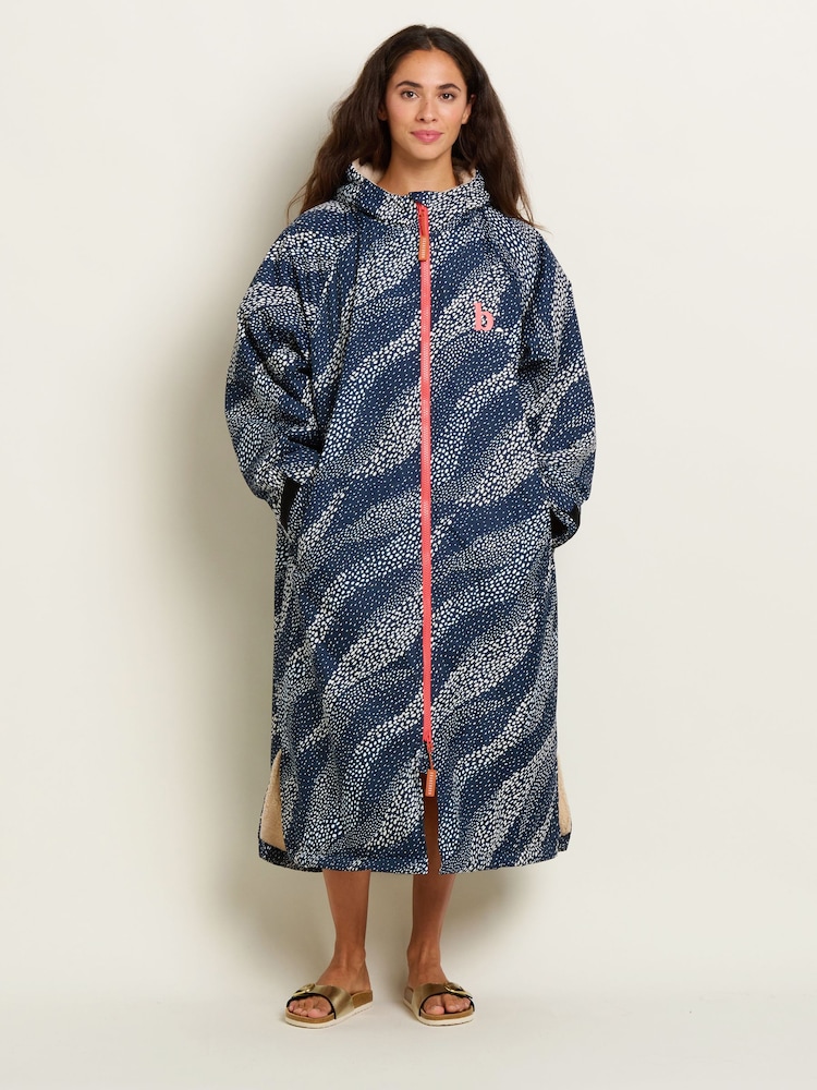 Brakeburn Blue Flowing Dots Chinook Jacket - Image 1 of 5