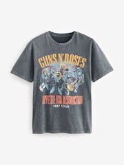 Gris anthracite Guns N' Roses - Ajustement régulier - T-shirt imprimé graphique Band - Image 5 de 8
