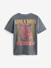 Gris anthracite Guns N' Roses - Ajustement régulier - T-shirt imprimé graphique Band - Image 6 de 8