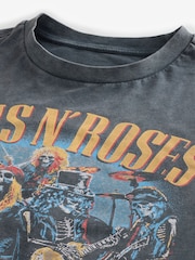 Gris anthracite Guns N' Roses - Ajustement régulier - T-shirt imprimé graphique Band - Image 7 de 8