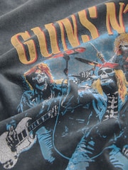 Gris anthracite Guns N' Roses - Ajustement régulier - T-shirt imprimé graphique Band - Image 8 de 8