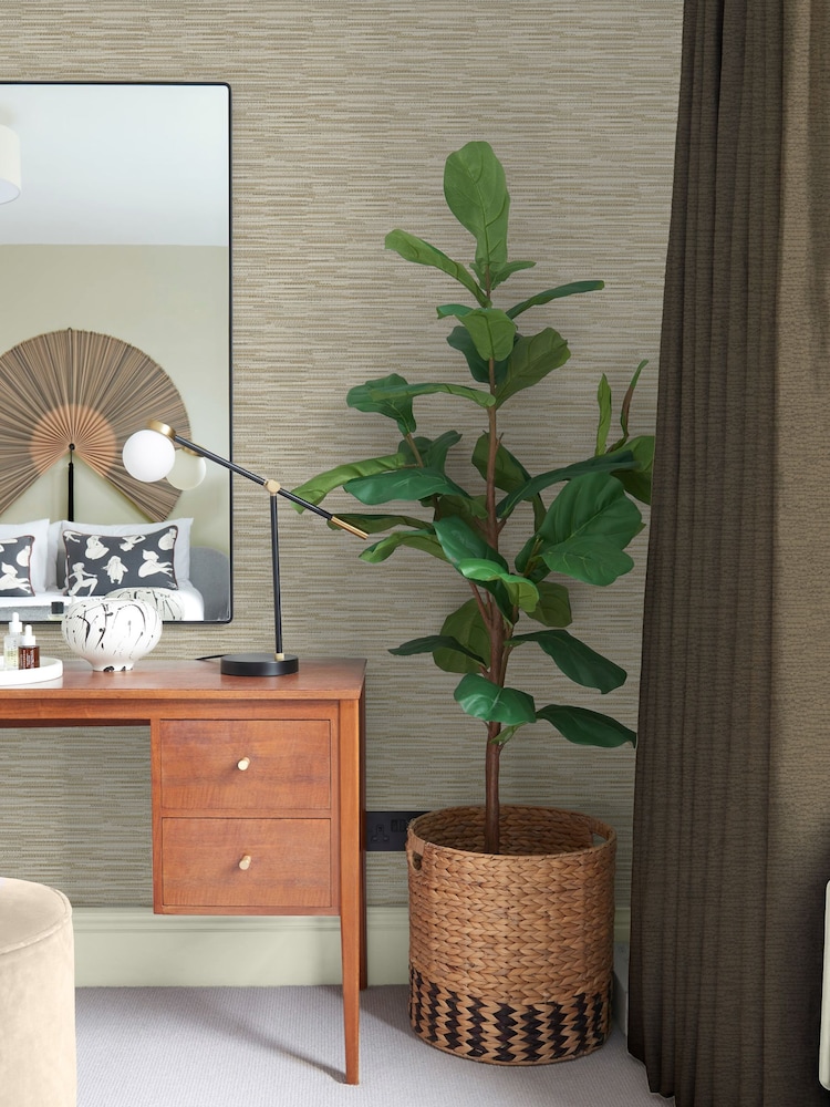 Graham & Brown Natural Empress Grasscloth Wallpaper - Image 1 of 3