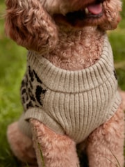 Neutral Brown Animal Dog Jumper - Image 3 of 6