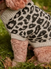 Neutral Brown Animal Dog Jumper - Image 4 of 6