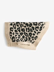 Neutral Brown Animal Dog Jumper - Image 5 of 6