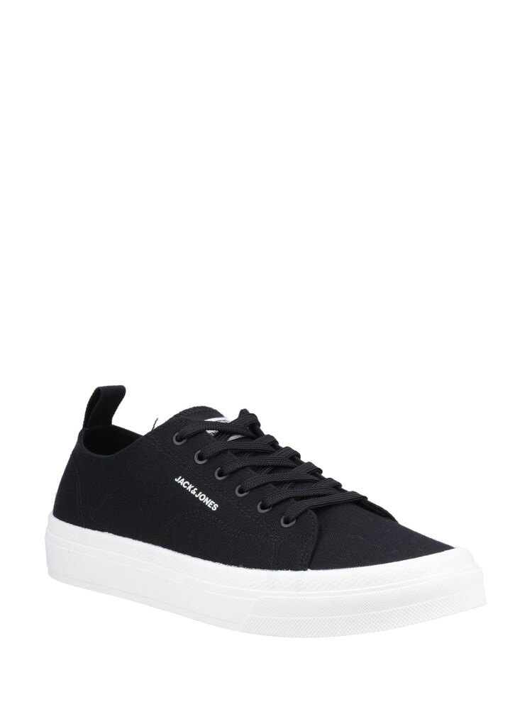 JACK & JONES Grey Bayswater Canvas Trainers - Image 1 of 4
