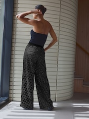 Black Premium Pull On Diamonte Trousers - Image 4 of 8