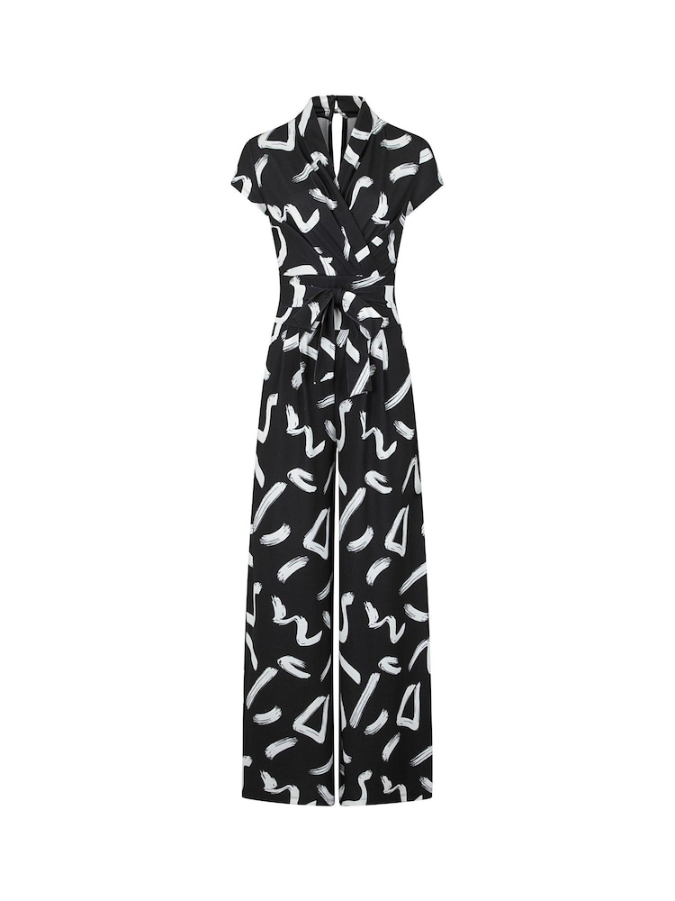 Hot Squash Petite Wide Leg Black Jumpsuit - Image 3 of 3