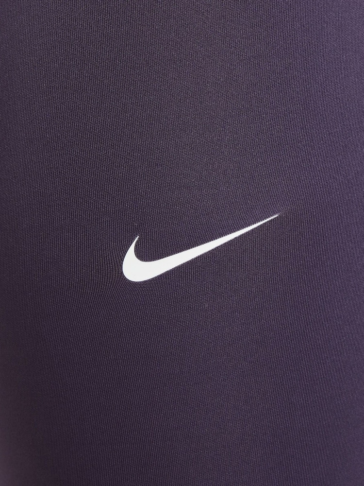 Nike Purple Raisin Dri-FIT High Waisted Pro Leggings - Image 5 of 6