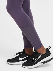 Nike Purple Raisin Dri-FIT High Waisted Pro Leggings - Image 6 of 6