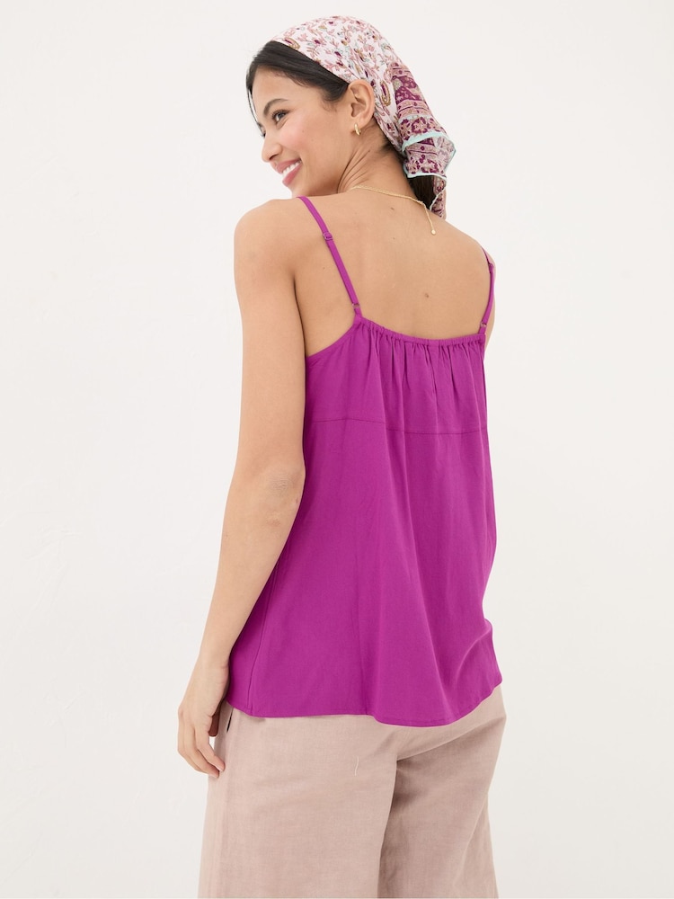 FatFace Sloane Purple Cami Vest - Image 2 of 4 FatFace Sloane Purple Cami Vest - Image 2 of 4