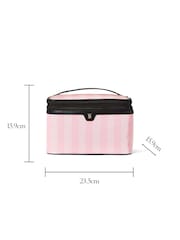 Victoria's Secret Iconic Stripe Pink Makeup Bag - Image 3 of 3