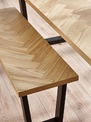 Julian Bowen Black Hilton Bench - Image 2 of 6