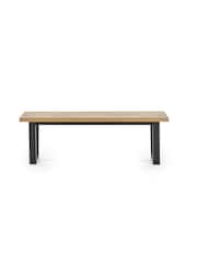 Julian Bowen Black Hilton Bench - Image 4 of 6
