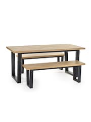 Julian Bowen Black Hilton Bench - Image 5 of 6