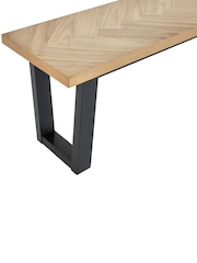 Julian Bowen Black Hilton Bench - Image 6 of 6