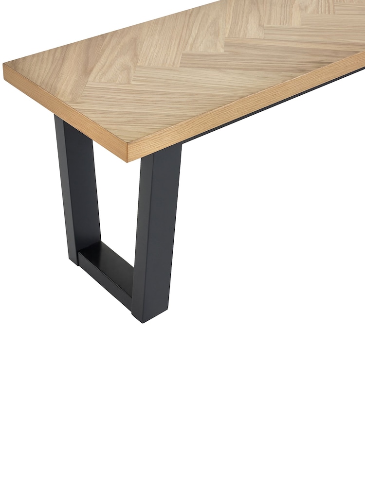 Julian Bowen Black Hilton Bench - Image 6 of 6