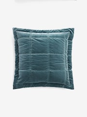 Quilted Lustre Velvet Cushion - Изображение 3 из 5