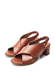 Moda in Pelle Prinia Cross-Over Low Block Elastic Sandals - Image 2 of 4