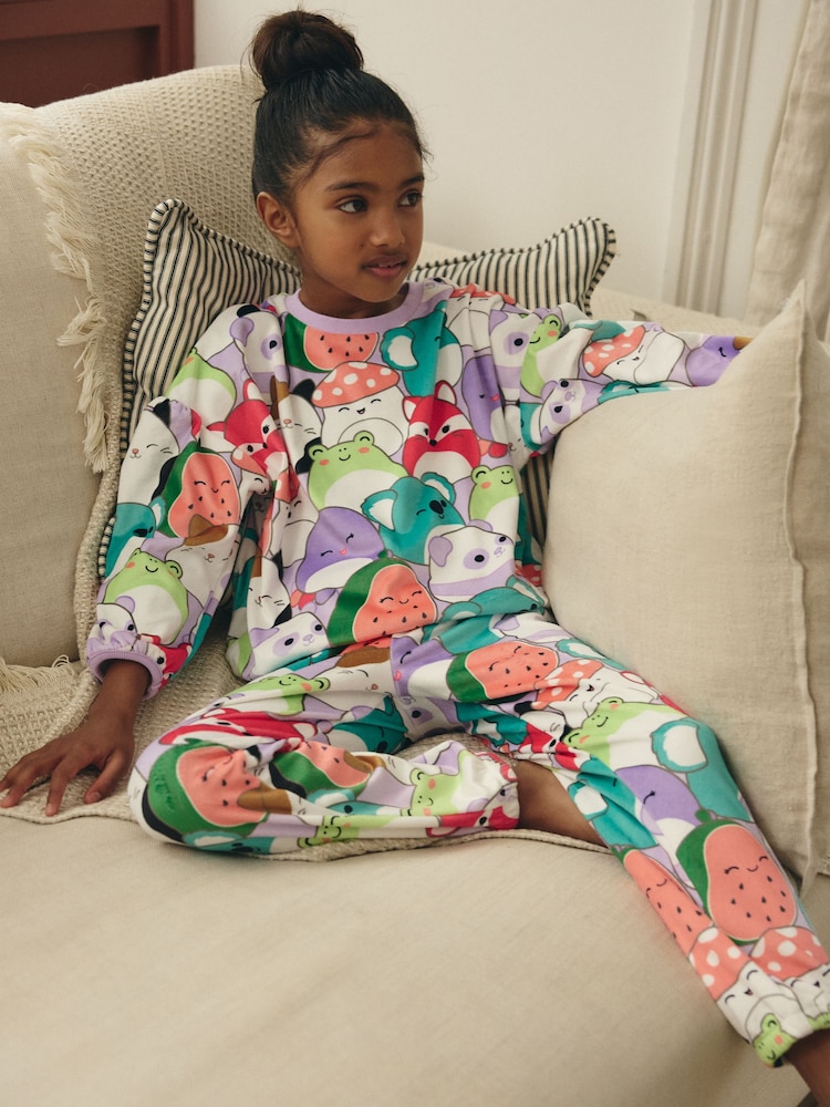 Multi License Squishmallows Cosy Fleece Pyjamas (5-14yrs) - Image 1 of 8