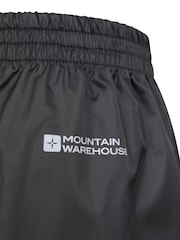Mountain Warehouse Black Kids Pakka II Waterproof Overtrousers - Image 5 of 5