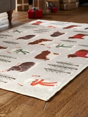 Natural Washable Christmas Hamish The Highland Cow Rug - Image 3 of 6