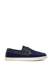 Dune London Blue Blaizerss Knit Boat Shoes - Image 3 of 6