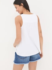 FatFace Flora White Vest - Image 3 of 7