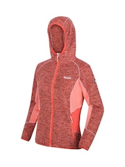 Regatta Orange Walbury III Full Zip Hooded Fleece - Image 9 of 10