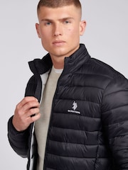 U.S. Polo Assn. Black Lightweight Mens Bound Quilted Jacket - Image 2 of 7