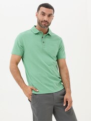 FatFace Green Perranporth Polo Shirt - Image 1 of 7