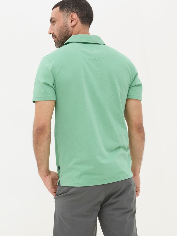 FatFace Green Perranporth Polo Shirt - Image 2 of 7 FatFace Green Perranporth Polo Shirt - Image 2 of 7