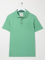 FatFace Green Perranporth Polo Shirt - Image 7 of 7