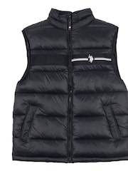 Черный - U.S. Polo Assn. 3D Tape Mens Gilet - Изображение 5 из 7