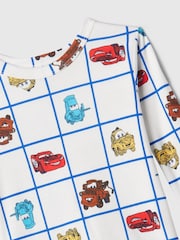 Gap White Disney Cars Cotton Long Sleeve Pyjamas (6mths-5yrs) - Image 3 of 3