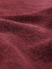 Red Berry Soft Touch Waterfall Longline Knitted Cardigan Coatigan - Image 6 of 7