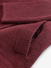 Red Berry Soft Touch Waterfall Longline Knitted Cardigan Coatigan - Image 7 of 7