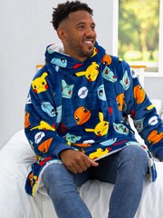 Character World Pokemon Badges Wearable Hooded Fleece - Image 1 of 6