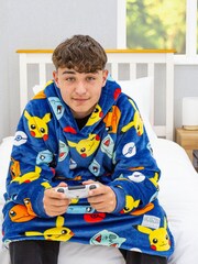 Character World Pokemon Badges Wearable Hooded Fleece - Image 4 of 6