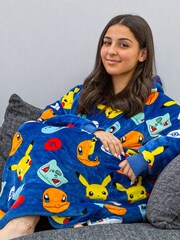 Character World Pokemon Badges Wearable Hooded Fleece - Image 5 of 6