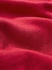 Seasalt Cornwall Red 100% Linen Petite Draw Kiln Dress - Image 5 of 5
