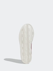 adidas White/Pink VL Court Trainers - Image 6 of 7