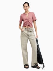 AllSaints Pink Gigi T-Shirt - Image 3 of 7
